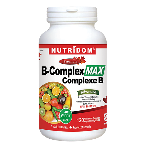 Nutridom Vitamin B-Complex MAX 120 Vcaps